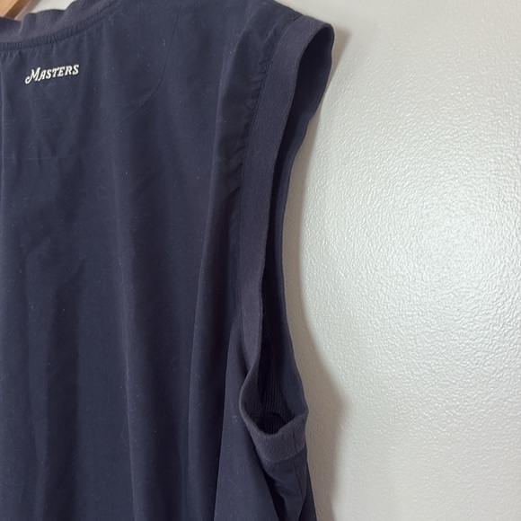 Masters Collection Augusta Mens Pullover Vest Windbreaker V Neck Navy Size L - Picture 9 of 12